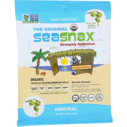 SEA SNAX: Seaweed Snacks Olive 5ct, .54 oz