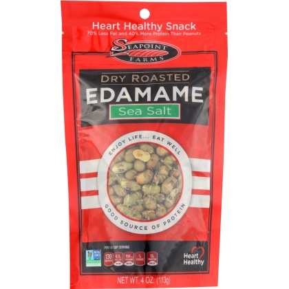 SEAPOINT FARMS: Edamame Dry Roasted Sea Salt, 4 oz