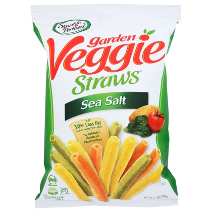 SENSIBLE PORTIONS: Garden Veggie Straws Sea Salt, 7 oz