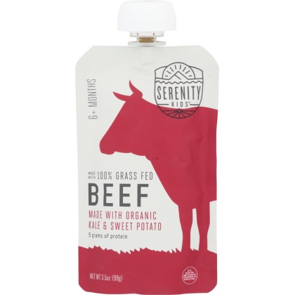 SERENITY KIDS: Toddler Beef Kale Sweet Potato, 3.5 oz