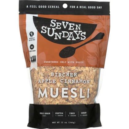 SEVEN SUNDAYS: Bircher Unsweetened Muesli, 12 oz