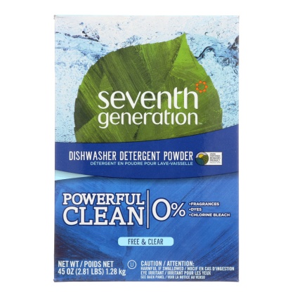 SEVENTH GENERATION: Natural Dishwasher Detergent Free & Clear, 45 oz