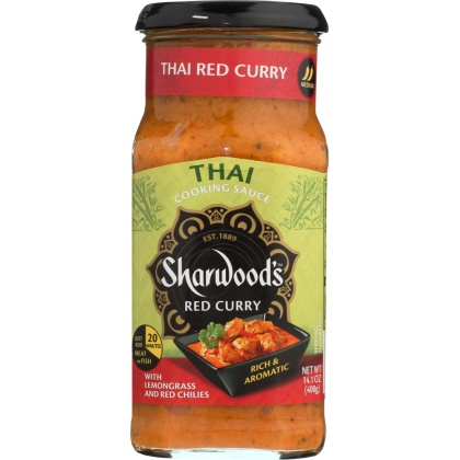 SHARWOODS: Sauce Thai Red Curry, 14.1 oz