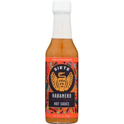 SIETE: Hot Habanero Sauce, 5 oz