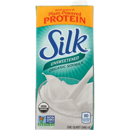 SILK: Organic Soy Milk Unsweetened, 32 oz