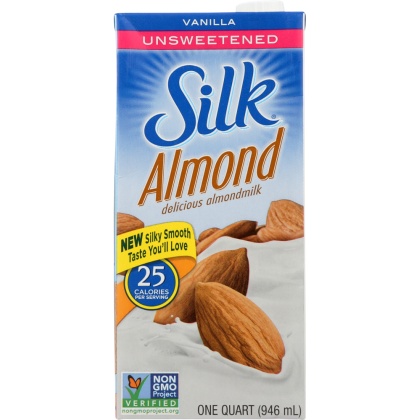 SILK: Pure Almond Unsweetened Almondmilk Vanilla, 32 oz