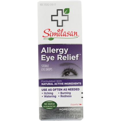 SIMILASAN: Allergy Eye Relief Sterile Eye Drops, .33 Oz