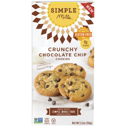 SIMPLE MILLS: COOKIES CRNCHY CHOC CHIP (5.500 OZ)