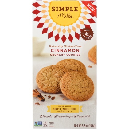 SIMPLE MILLS: COOKIES CRNCHY CINNAMON (5.500 OZ)