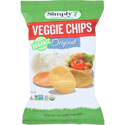 SIMPLY 7: Chip Veggie Original, 3.5 oz