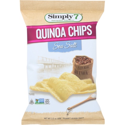 SIMPLY 7: Quinoa Chips Sea Salt, 3.5 oz