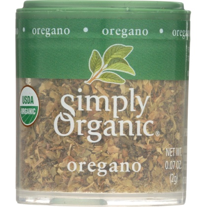 SIMPLY ORGANIC: Mini Oregano Leaf Cut & Sifted, 0.07 oz