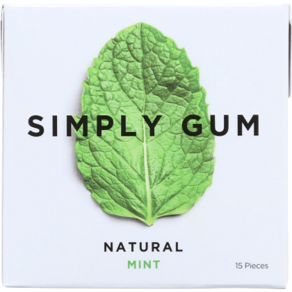 SIMPLYGUM: Gum Mint Natural, 15 pc