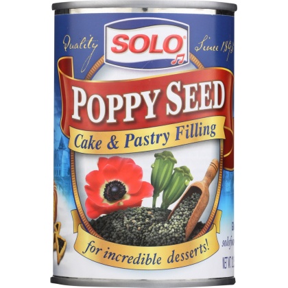 SOLO: Poppy Seed Cake & Pastry Filling, 12.5 oz