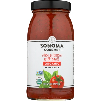 SONOMA GOURMET: Sauce Pasta Cherry Tomato Basil, 25 oz