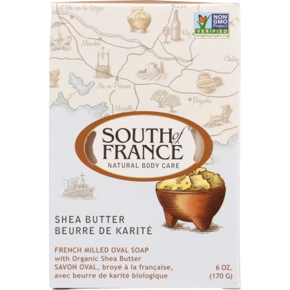 SOUTH OF FRANCE: French Milled Oval Soap Shea Butter, 6 oz