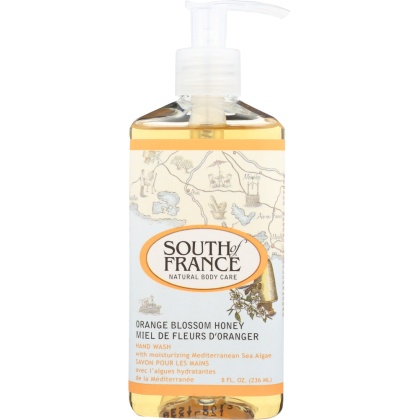 SOUTH OF FRANCE: Hand Wash Orange Blossom Honey, 8 oz