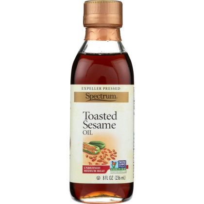 SPECTRUM NATURALS: Oil Sesame Toasted Unrefined, 8 oz