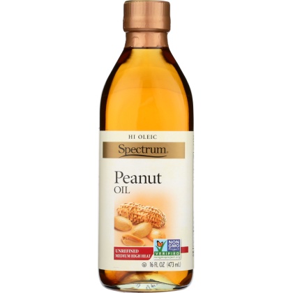 SPECTRUM NATURALS: Peanut Oil Unrefined, 16 oz