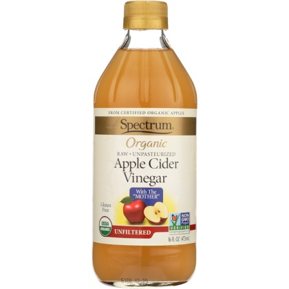 SPECTRUM NATURALS: Vinegar Apple Cider Unfiltered, 16 oz