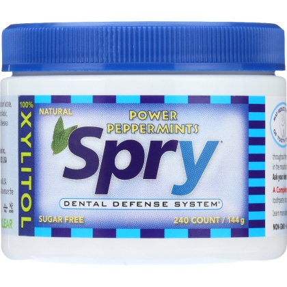 SPRY: Power Peppermints 240 pieces, 144 grams