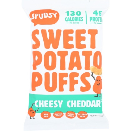 SPUDSY: Puff Sweet Potato Cheddar, 4 oz