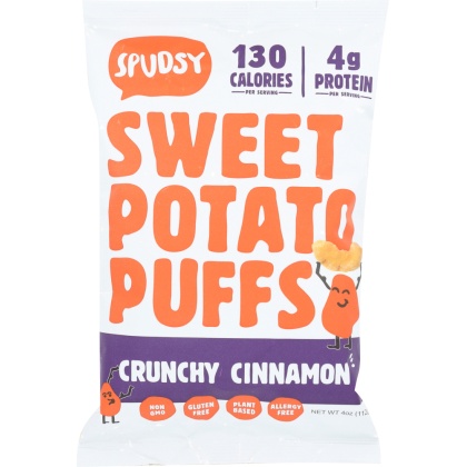 SPUDSY: Puff Sweet Potato Cinnamon, 4 oz