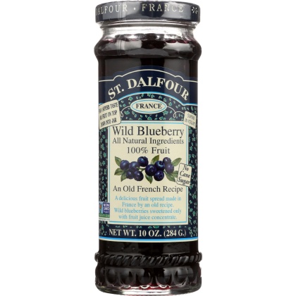 ST DALFOUR: All Natural Fruit Spread Wild Blueberry, 10 oz