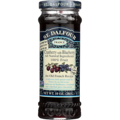 ST DALFOUR: Cranberry With Blueberry, 10 oz