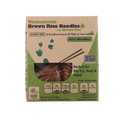 STAR ANISE FOODS: Vietnamese Brown Rice Noodles with Green Tea, 8.6 Oz