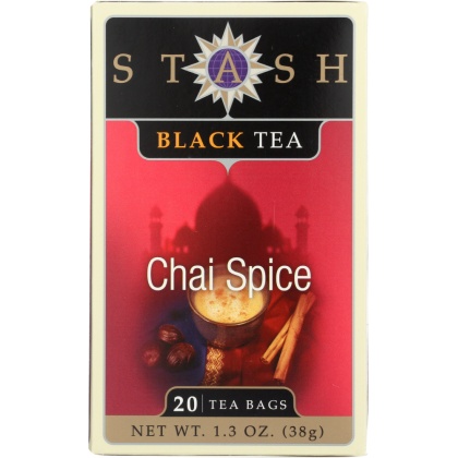 STASH TEA: Black Tea Chai Spice 20 Tea Bags, 1.3 oz
