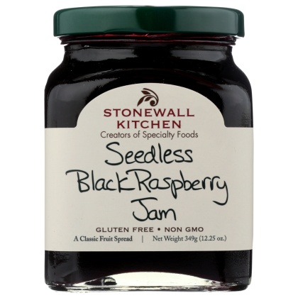 STONEWALL KITCHEN: Seedless Black Raspberry Jam, 12.25 oz