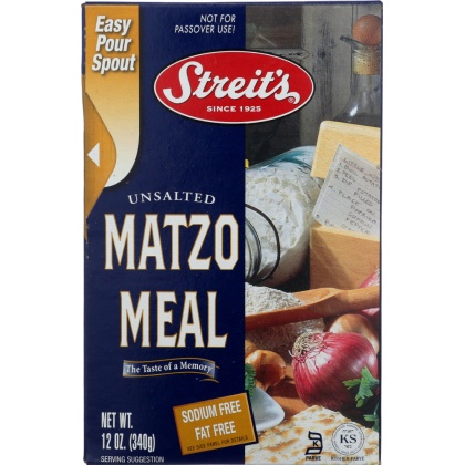 STREITS: Unsalted Matzo Meal, 12 oz