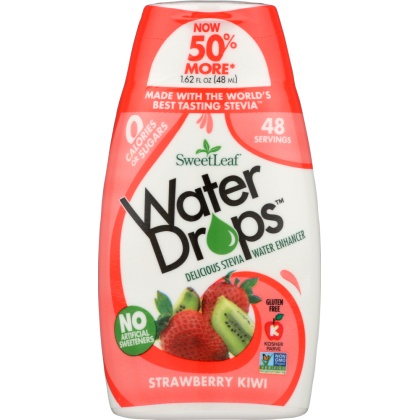 SWEETLEAF STEVIA: Water Drop Strawberry Kiwi, 1.62 fo