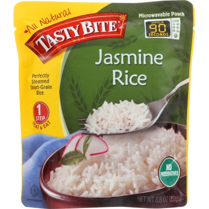 TASTY BITE: Rice Jasmine, 8.8 oz