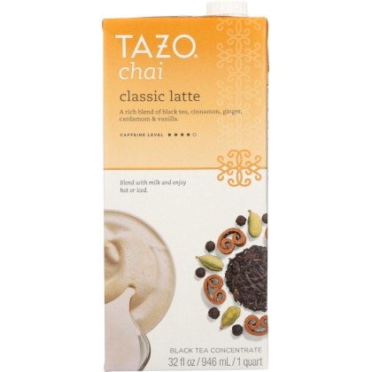 TAZO: Tea Latte Chai Concentrate, 32 fo