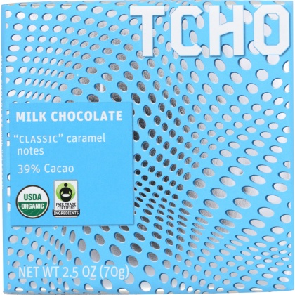 TCHO: Chocolate Bar Milk Classic, 2.5 oz