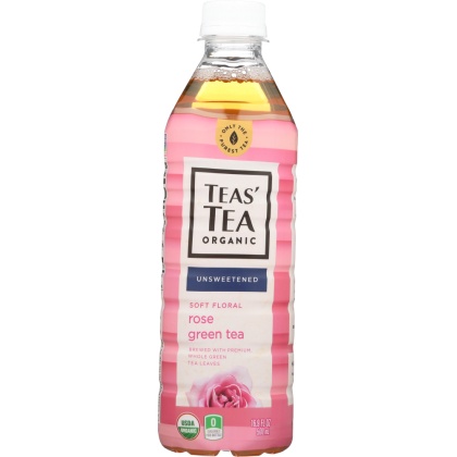 TEAS TEA: Tea Green Rose Organic, 16.9 fo