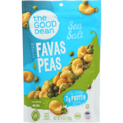 THE GOOD BEAN: Sea Salt Favas Peas, 6 oz