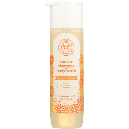 THE HONEST COMPANY: Shampoo Body Wash Orange Vanilla, 10 oz