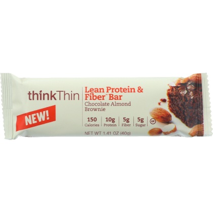 THINKTHIN: Lean Protein and Fiber Bar Chocolate Almond Brownie, 1.41 oz