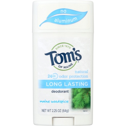 TOM\'S OF MAINE: Aluminum-Free Deodorant Long Lasting Main Woodspice, 2.25 oz