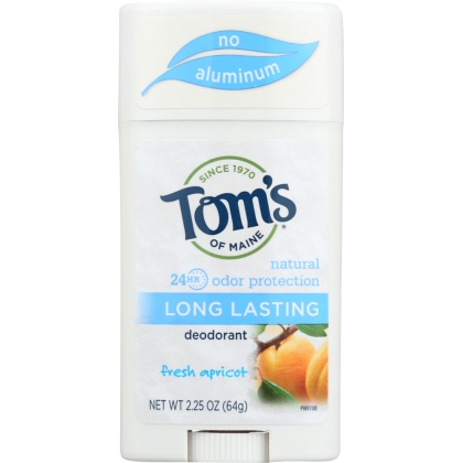 TOM\'S OF MAINE: Natural Long Lasting Deodorant Aluminum-Free Fresh Apricot, 2.25 oz