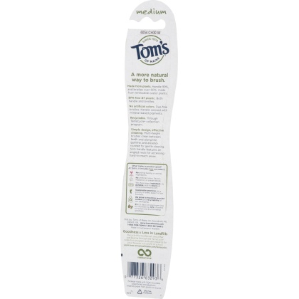 TOMS OF MAINE: Medium Naturally Clean Toothbrush, 1 ea