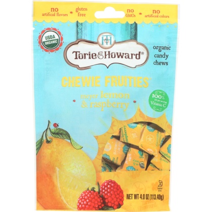 TORIE & HOWARD: Fruit Chews Lemon & Raspberry Orange Bag, 4 oz