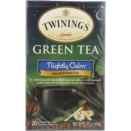 TWINING TEA: Nightly Calm Green Tea, 20 bg