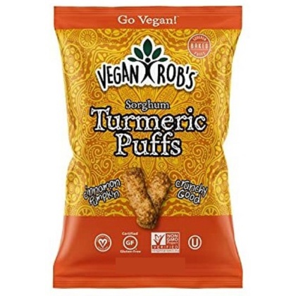 VEGAN ROB\'S: Sorghum Turmeric Puffs, 1.25 oz