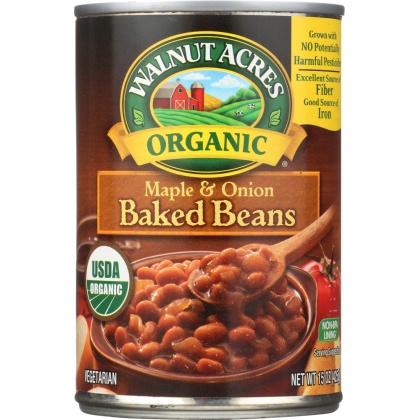 WALNUT ACRES: Organic Baked Beans Maple and Onion, 15 oz