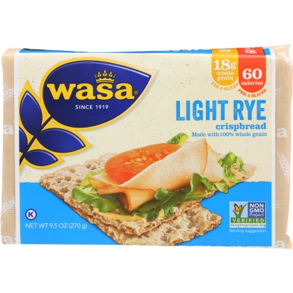 WASA: Light Rye Crispbread, 9.5 Oz