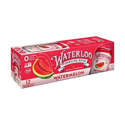 WATERLOO SPARKLING WATER: Water Sparkling Strawberry 12 Pack, 144 fo